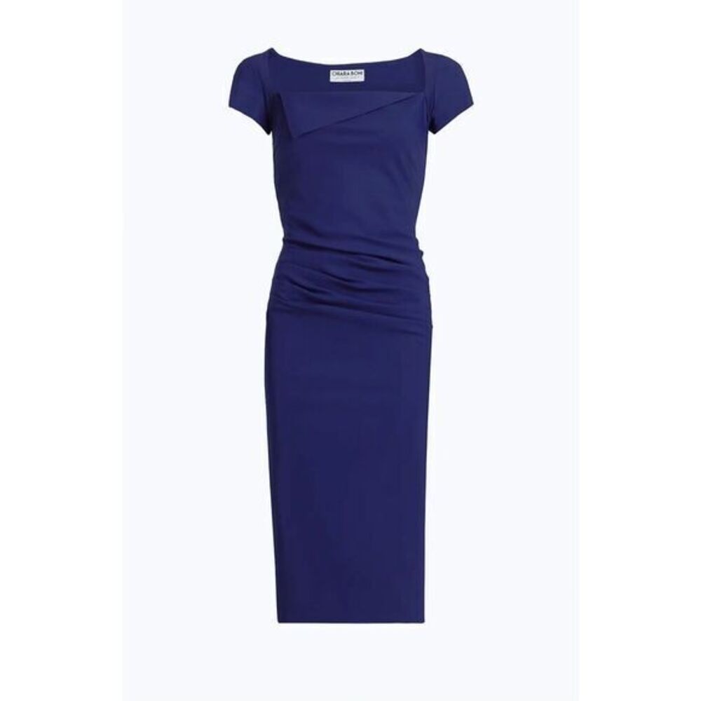 Chiara Boni La Petite Robe Sinnika Pleated Sheath Dress Size 6
